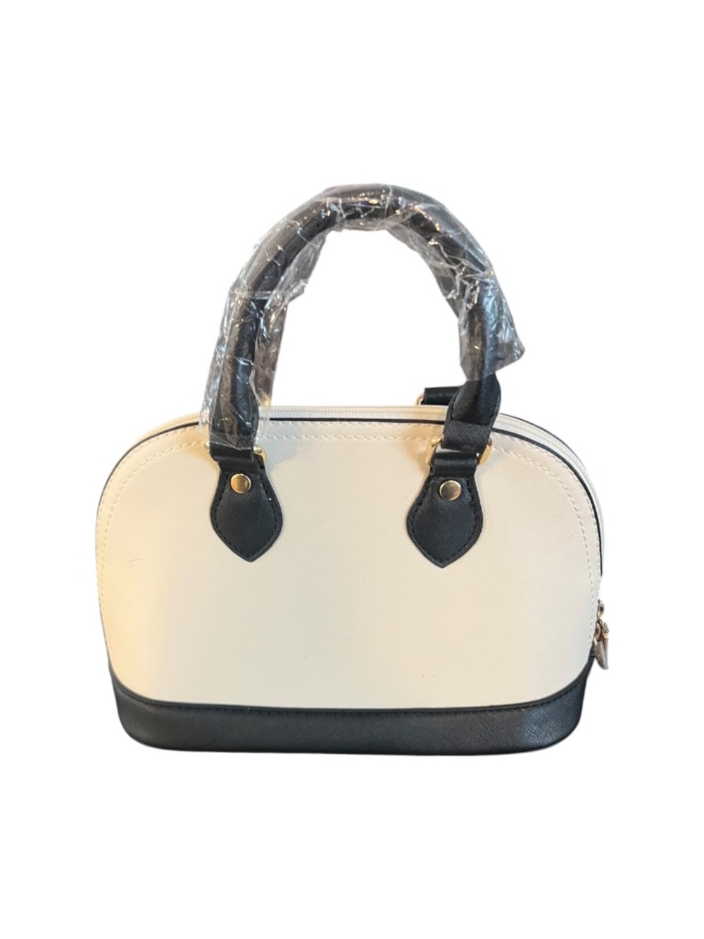 Bagsure Purse & Wallet Set NWOT Cream Black Satchel Bundle - Picture 3 of 15